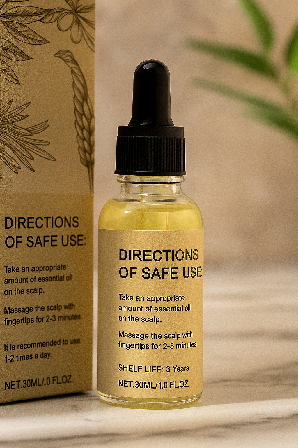 FARAJ Hair Growth Oil – For men & women. Helps fill patches, restore edges, and regrow hair. Nourishes the scalp and boosts circulation to support thicker, fuller, stronger growth with confidence.